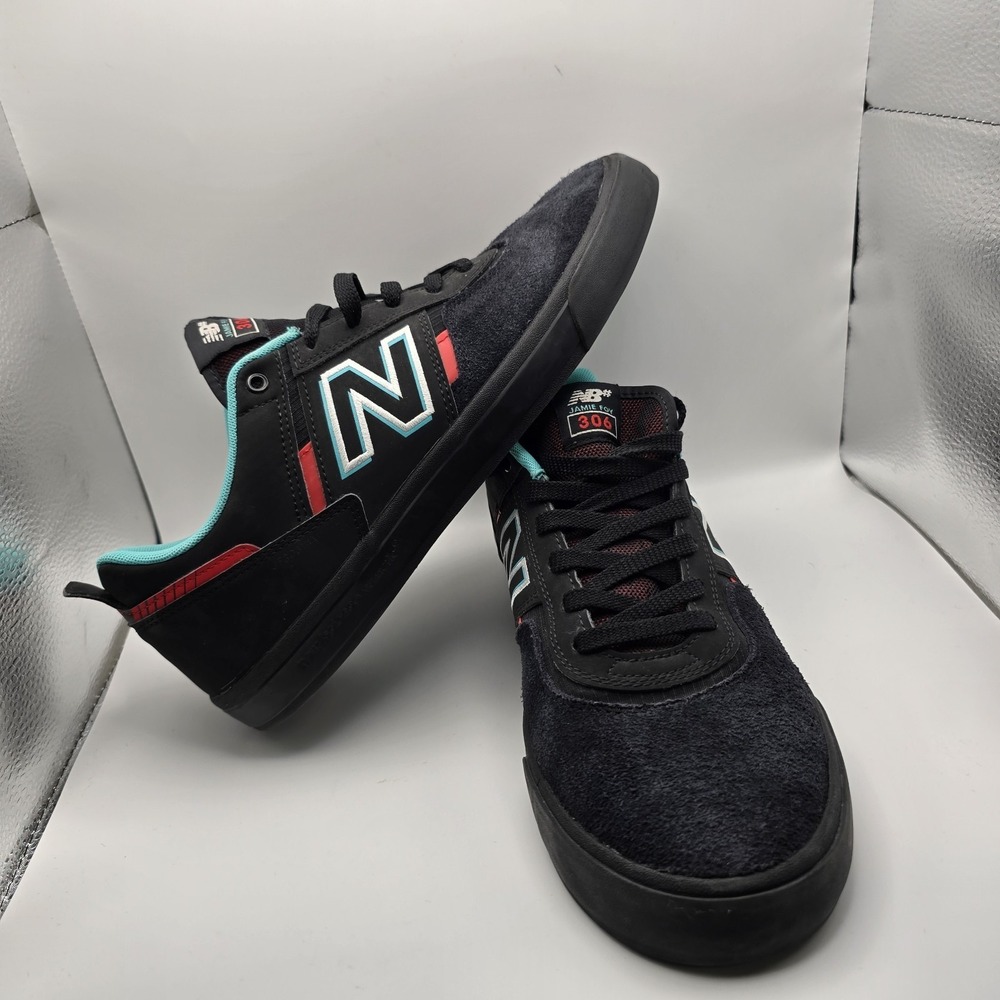 New Balance Numeric Jamie Foy 306 Skate Shoes Black Red NM306RNR Men's Size 12